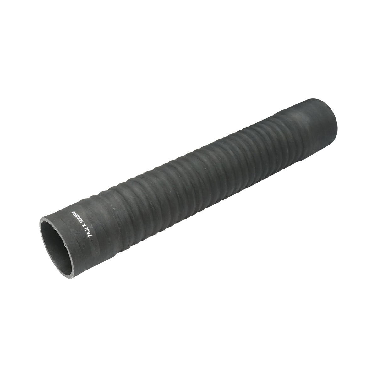 Flexible cooling hose 76.2x500mm made of rubber with textile insert and metal spiral 6.9 Bar Breckner Germany